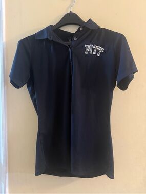 Nike Navy Polo with White PITT Embroidery, women’s medium